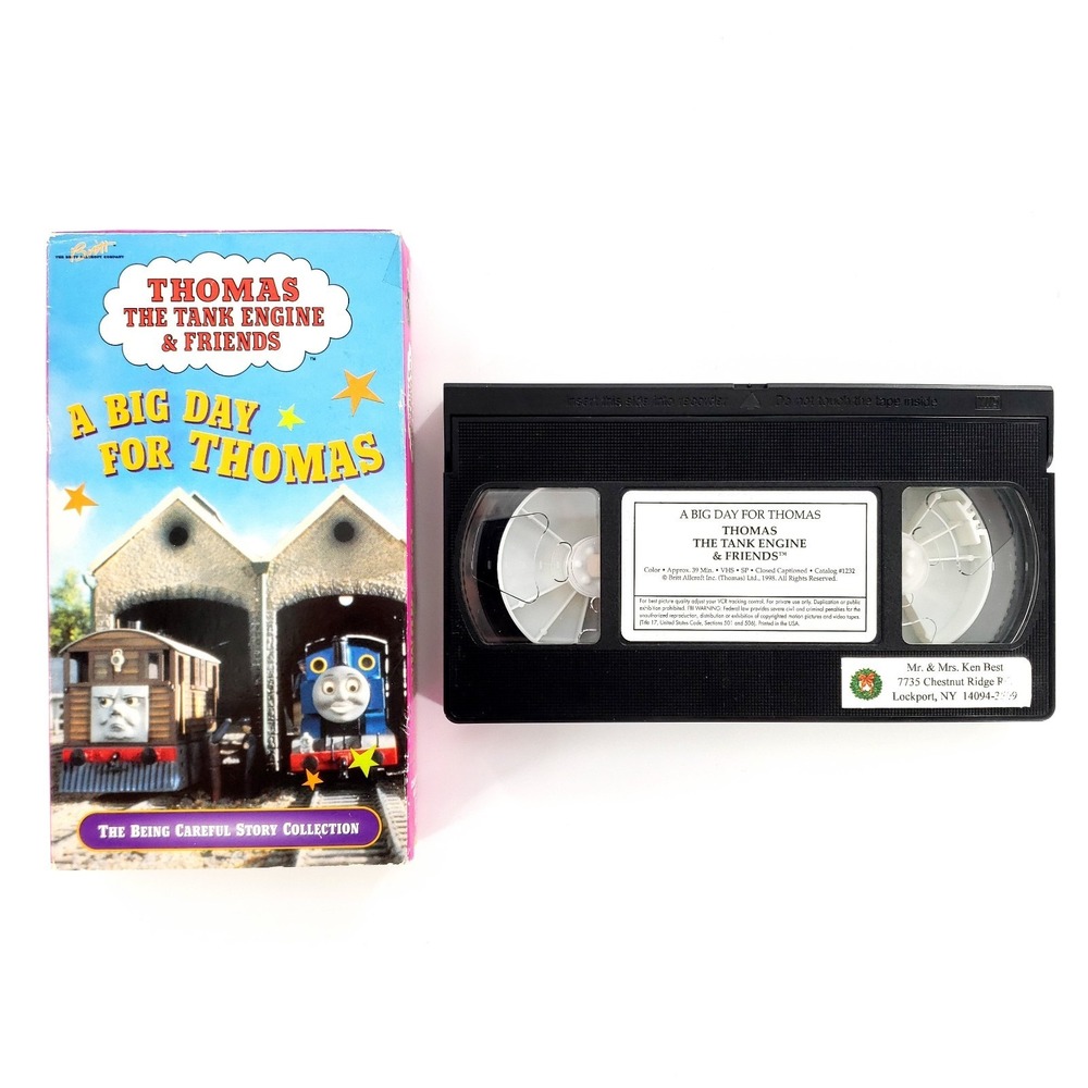 Thomas the Tank Engine & Friends: A Big Day for Thomas VHS Tape 1998 Rare Cover
